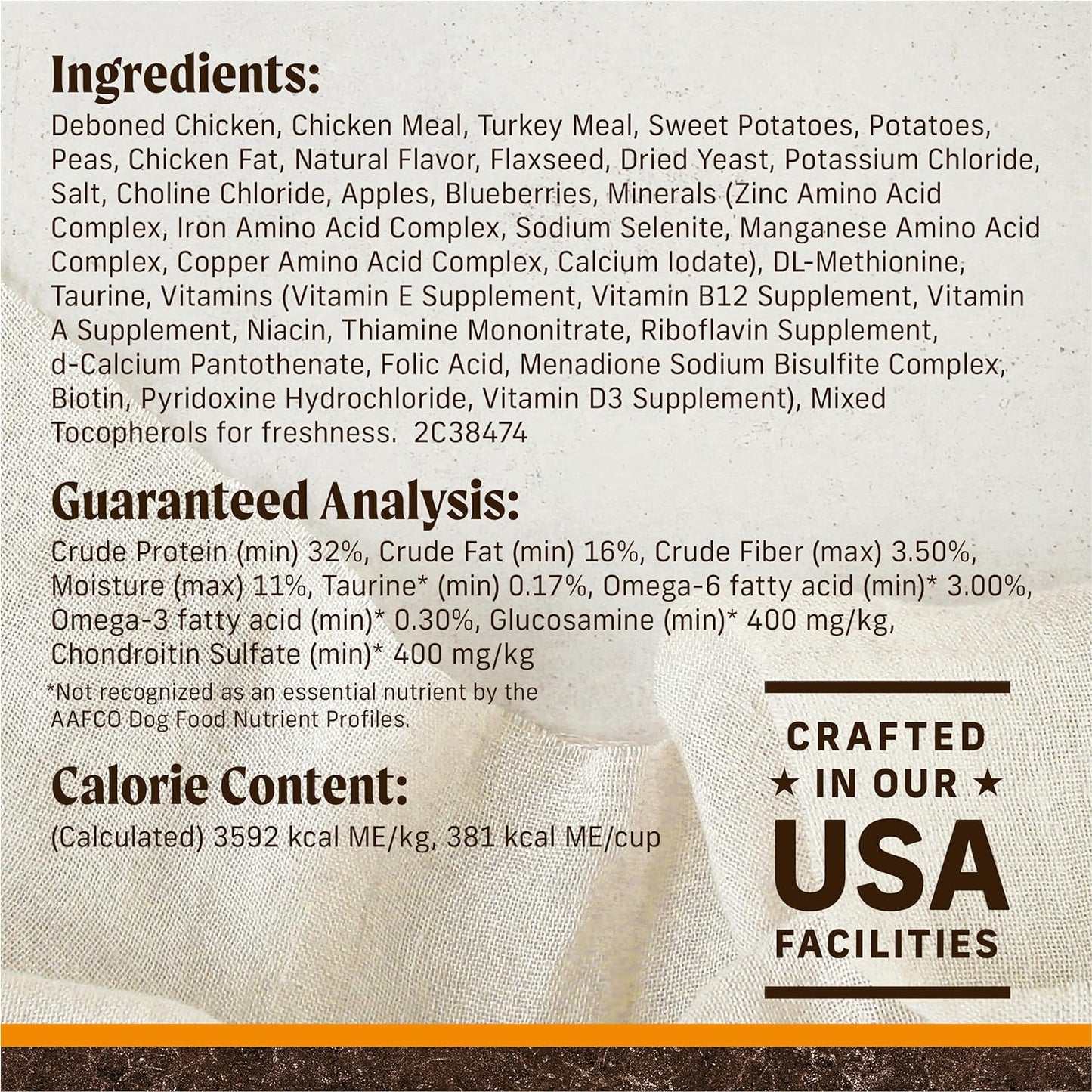Merrick Premium Grain Free Dry Adult Dog Food, Wholesome and Natural Kibble with Real Chicken and Sweet Potato - 22.0 Lb. Bag