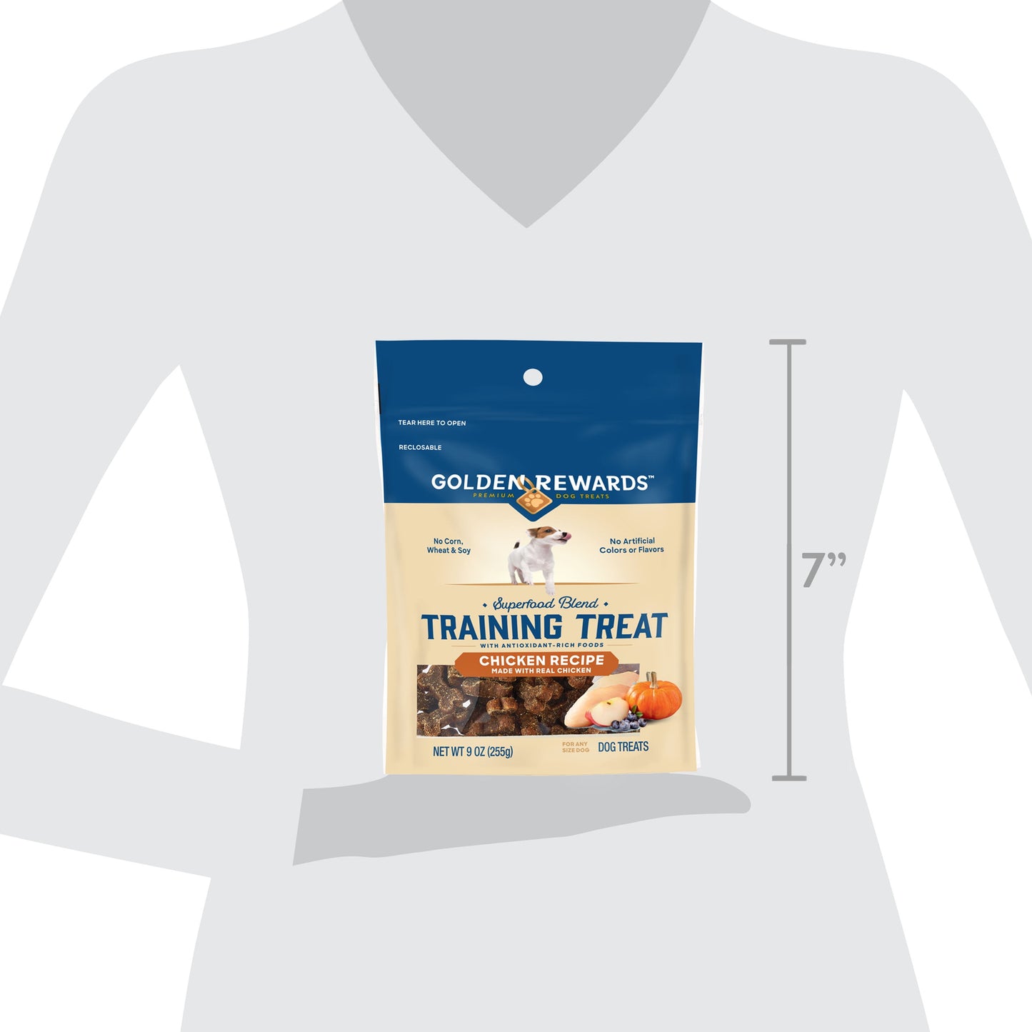 Dog Training Treats with Real Chicken Recipe, 9 Oz Pouch