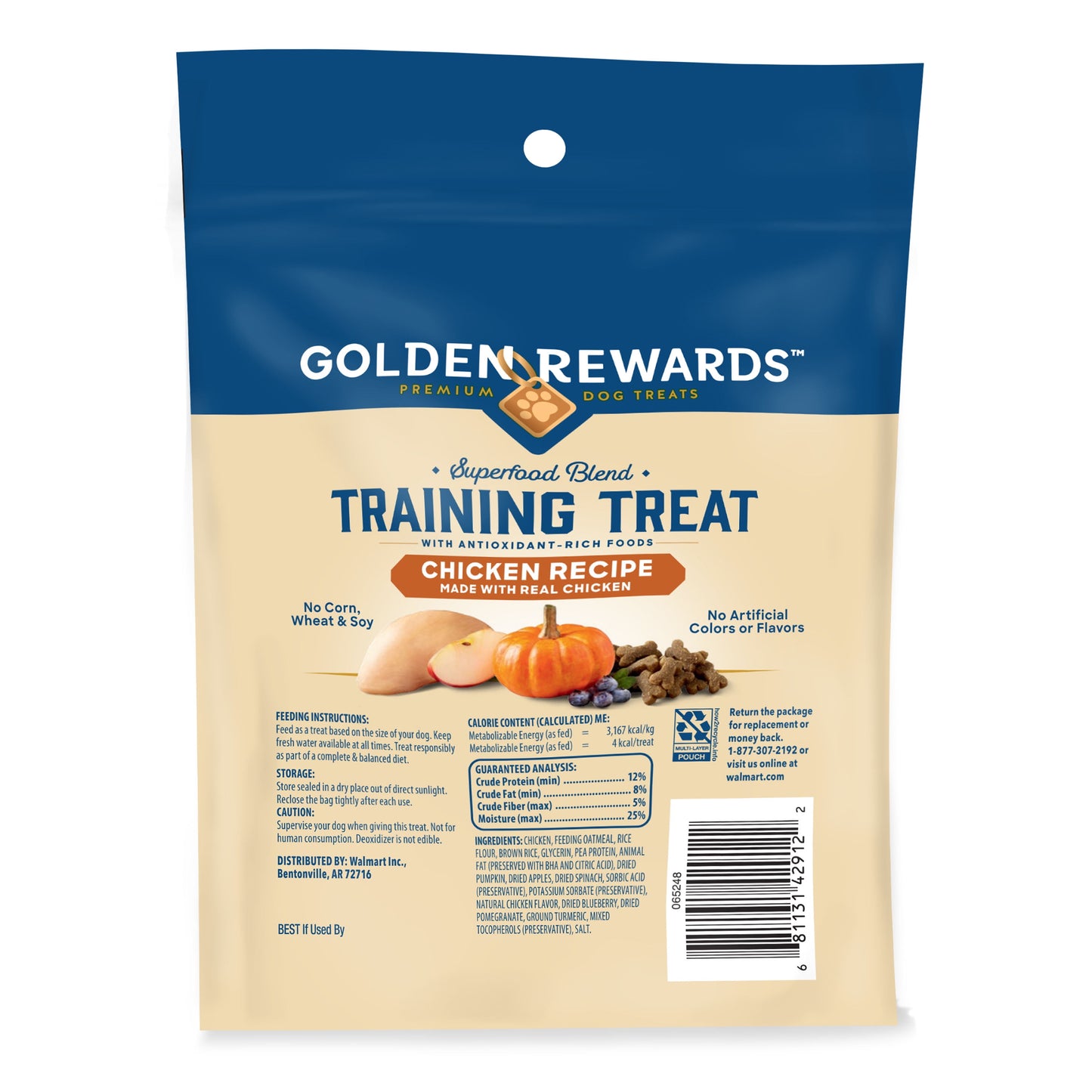 Dog Training Treats with Real Chicken Recipe, 9 Oz Pouch