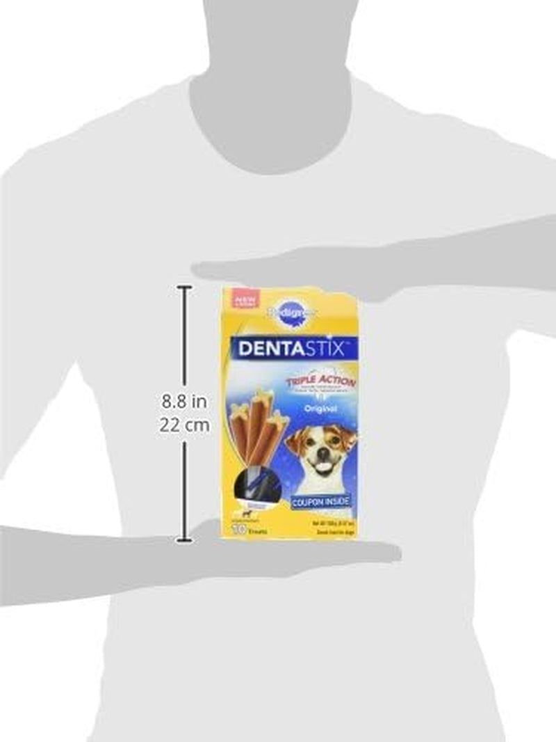 PEDIGREE DENTASTIX Small/Medium Dog Dental Treats Original Flavor Dental Bones, 5.57 Oz. Pack, Pack of 7 (70 Total Treats)