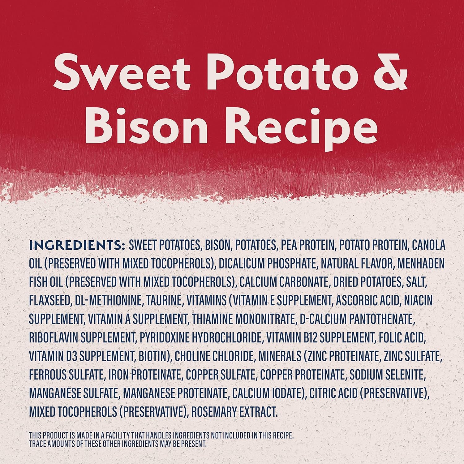 Natural Balance Limited Ingredient Adult Grain-Free Dry Dog Food, Reserve Sweet Potato & Bison Recipe, 12 Pound (Pack of 1)
