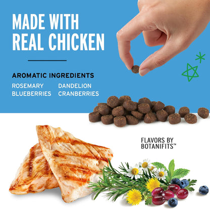 Pet Botanics 10 Oz. Pouch Training Reward Mini Soft & Chewy, Chicken Flavor, with 500 Treats per Bag, the Choice of Top Trainers
