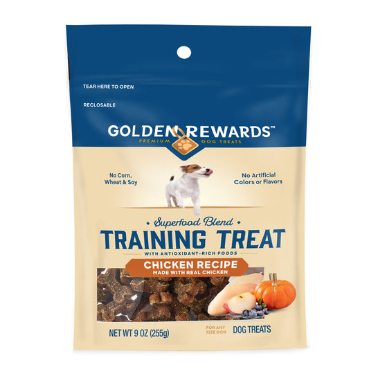 Dog Training Treats with Real Chicken Recipe, 9 Oz Pouch