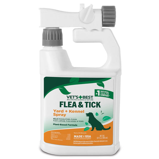 Flea and Tick Yard and Kennel Spray for Dogs - 32Oz.