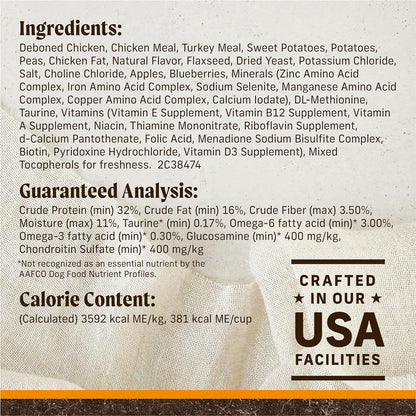 Merrick Premium Grain Free Dry Adult Dog Food, Wholesome and Natural Kibble with Real Chicken and Sweet Potato - 22.0 Lb. Bag