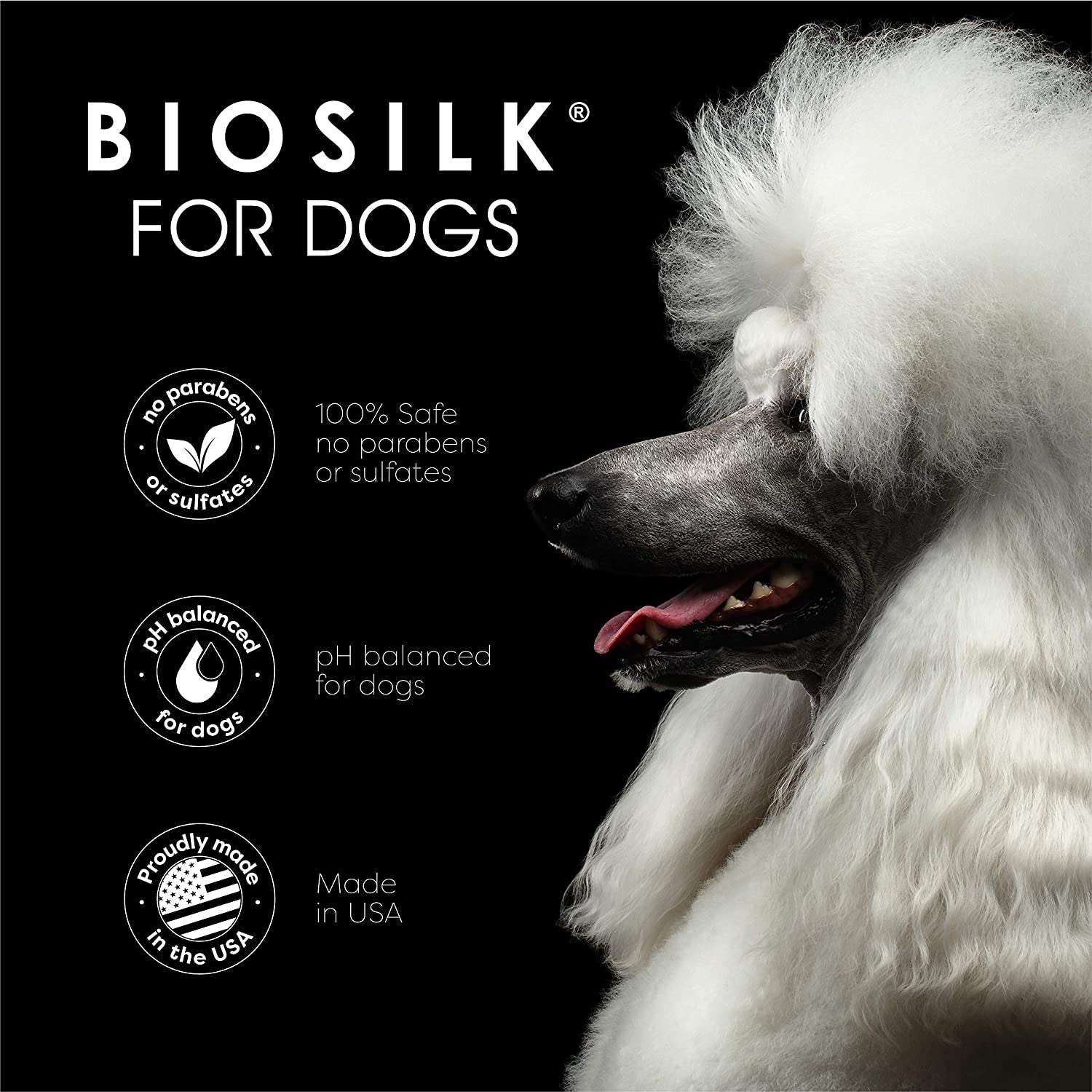 Biosilk for Dogs Silk Therapy Conditioner with Natural Coconut Oil | Coconut Oil Dog Conditioner from Biosilk for Dogs | Pet Conditioner for Dogs, 12 Ounces,Beige